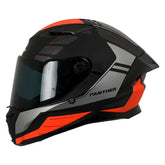 Casco Spartan Panther Sv Prestige Negro Mate Rojo